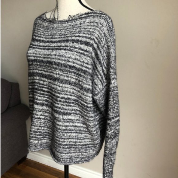 Madewell Threadmix Boatneck Sweater grey/black L - Picture 4 of 8